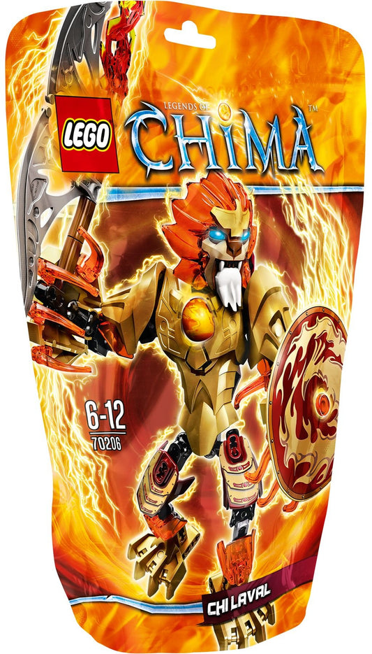 LEGO 70206 CHI Laval - Buildable Lion Warrior Figure - Auzzistore