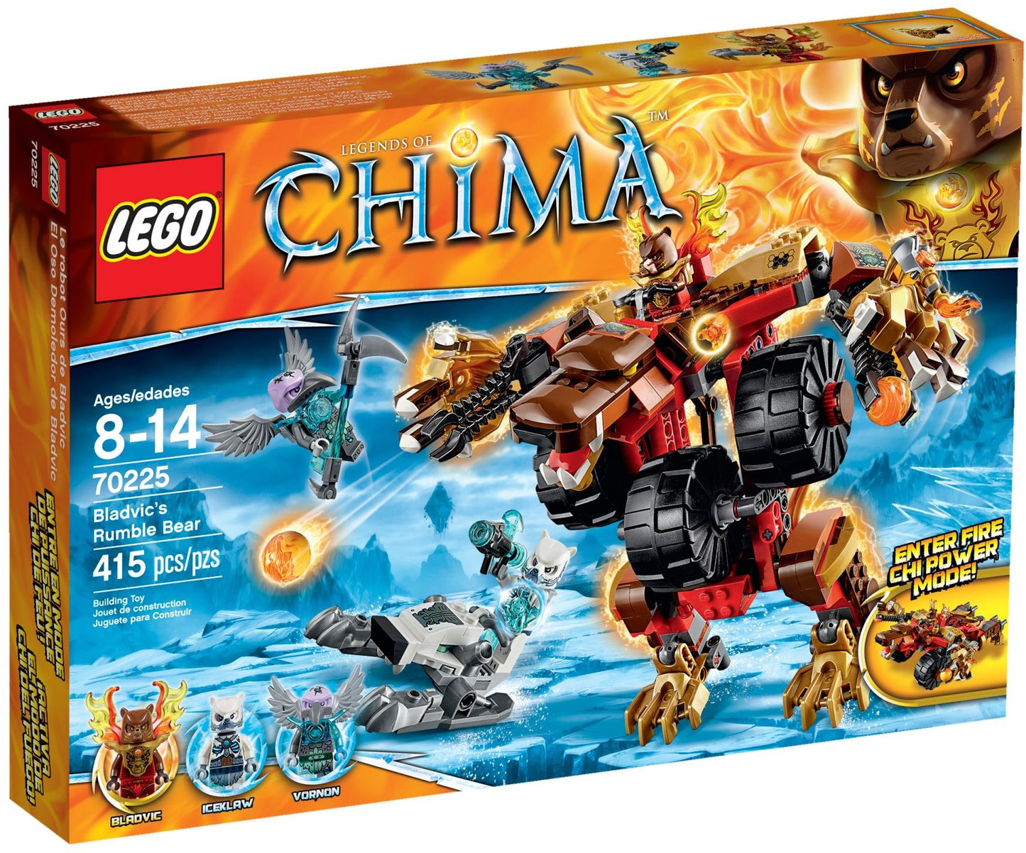 LEGO 70225 Bladvic's Rumble Bear Mech Warrior