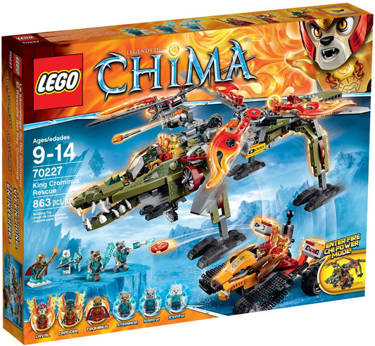 LEGO 70227 King Crominus Rescue Helicopter & Fire Tracker - Auzzistore
