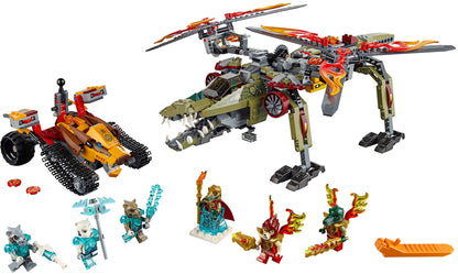 LEGO 70227 King Crominus Rescue Helicopter & Fire Tracker