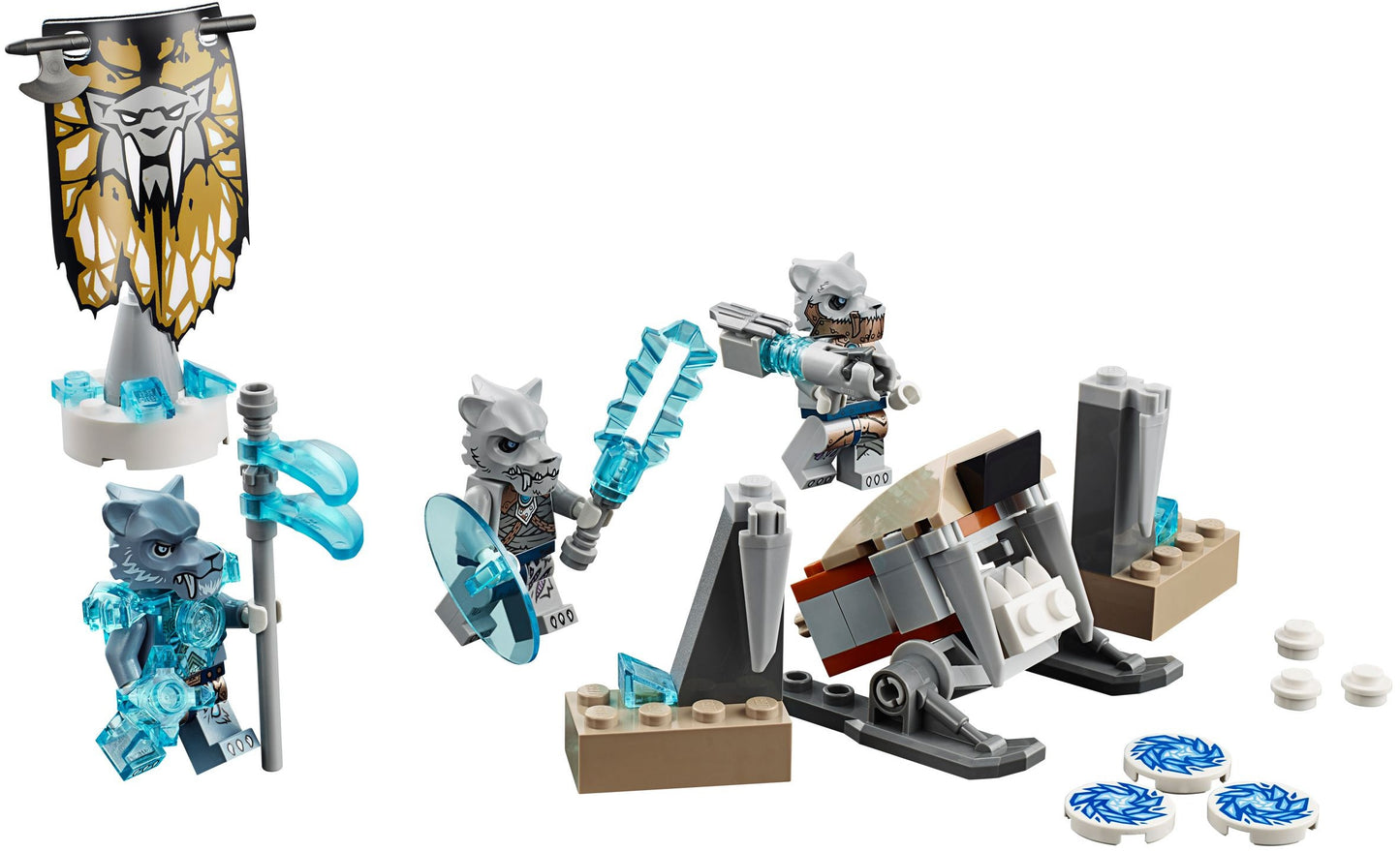 LEGO 70232 Saber-tooth Tiger Tribe Pack - Ice Sling Disc Shooter