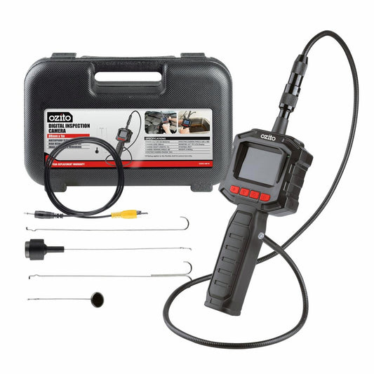 Ozito Digital Inspection Camera - 8mm x 1m - Waterproof - Flexible Shaft - Auzzistore