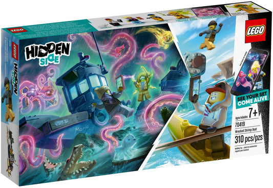 LEGO 70419 Hidden Side Wrecked Shrimp Boat AR Playset
