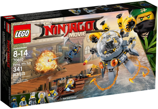 LEGO 70610 Flying Jelly Sub: NINJAGO Movie Jay vs. Shark Army - Auzzistore