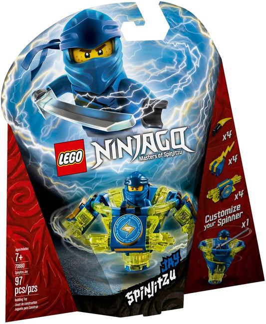 LEGO 70660 Spinjitzu Jay Tornado of Lightning Spinner - Auzzistore