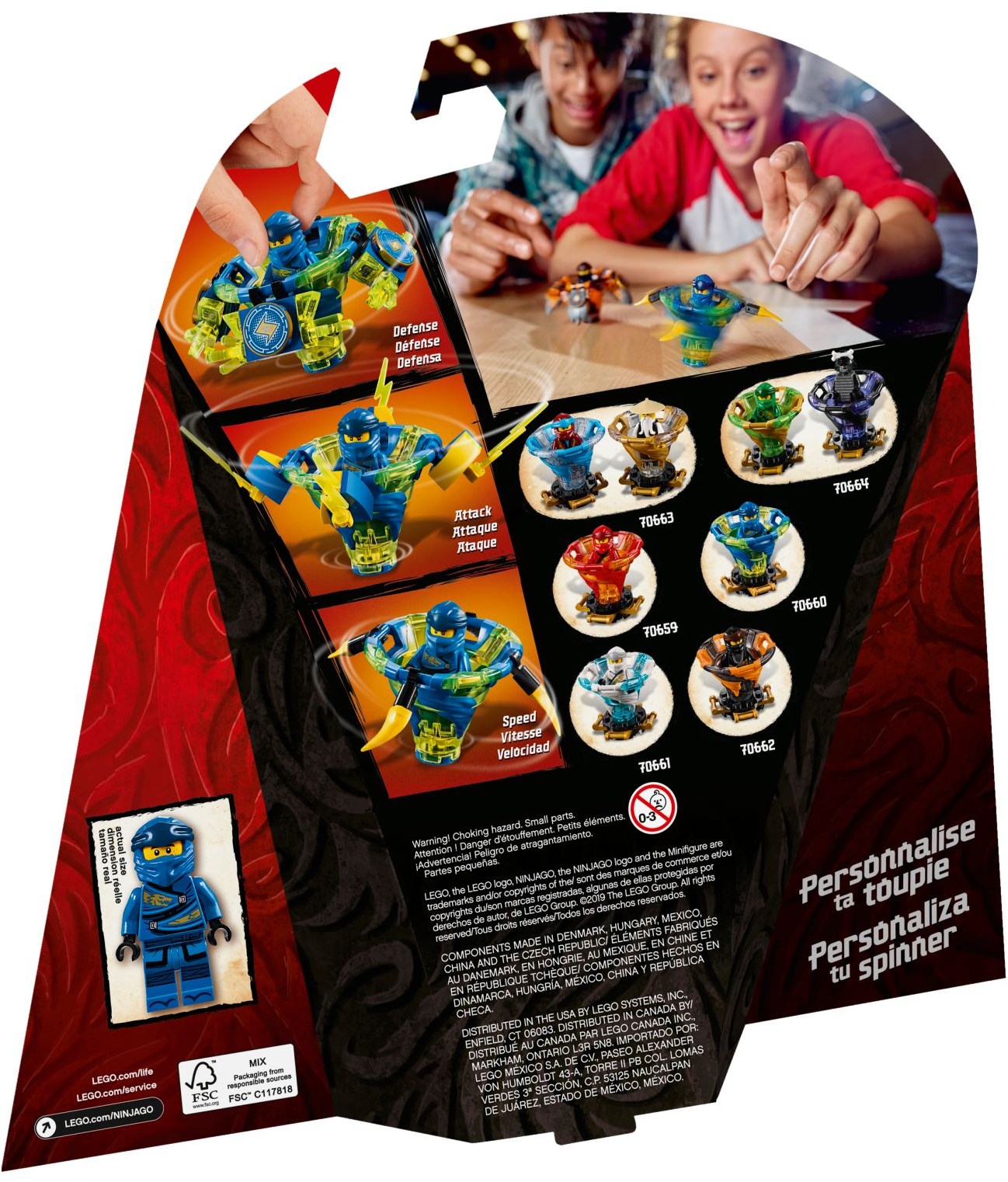 LEGO 70660 Spinjitzu Jay Tornado of Lightning Spinner
