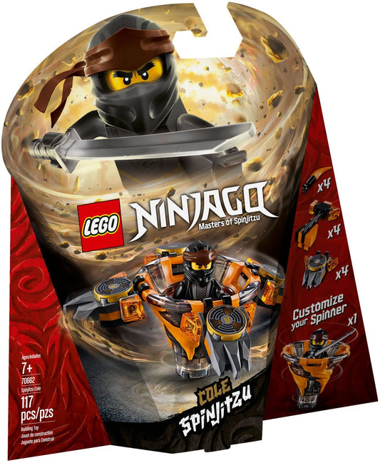 LEGO 70662 Spinjitzu Cole - Ninja Tornado of Earth Spinner - Auzzistore