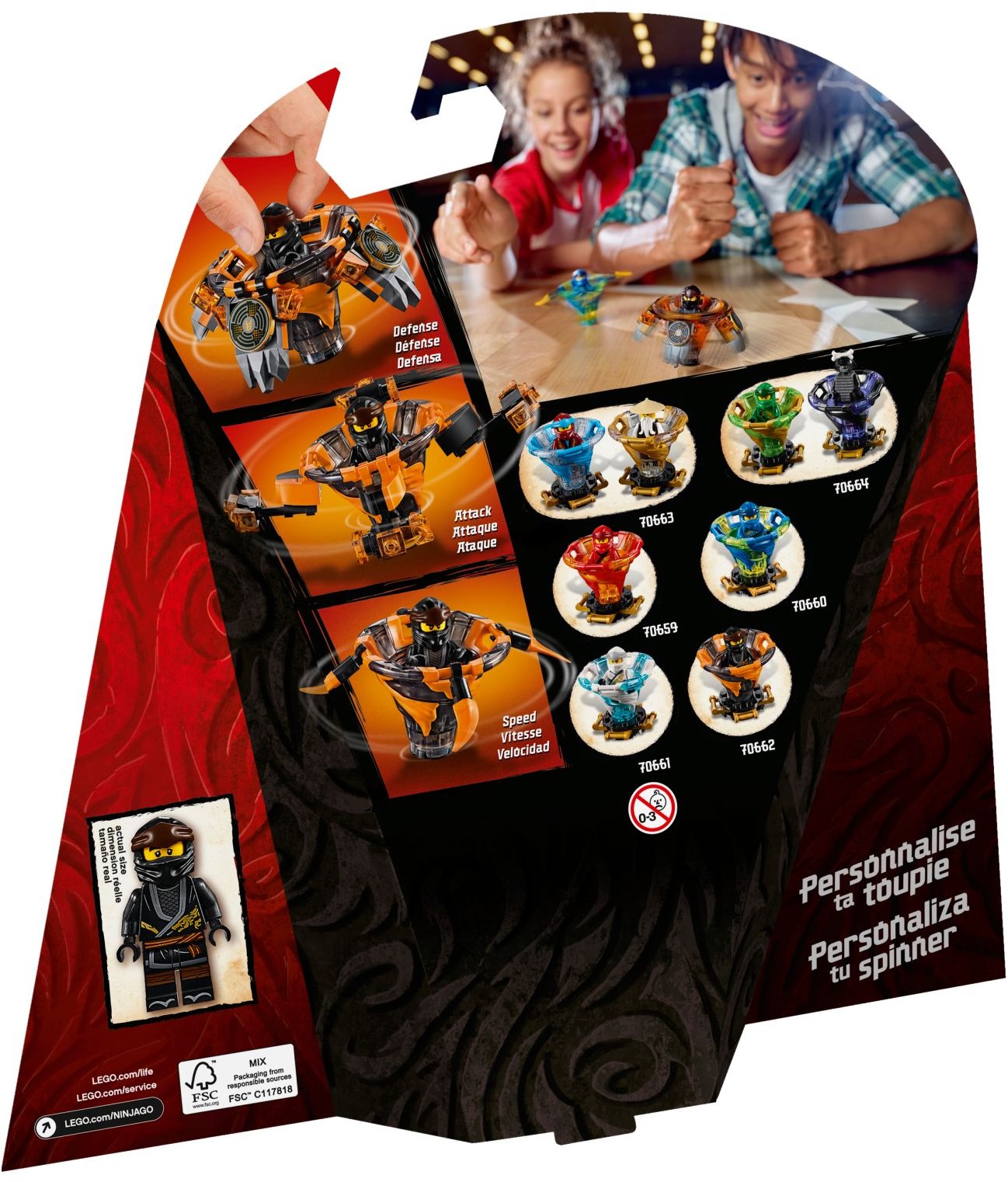LEGO 70662 Spinjitzu Cole - Ninja Tornado of Earth Spinner