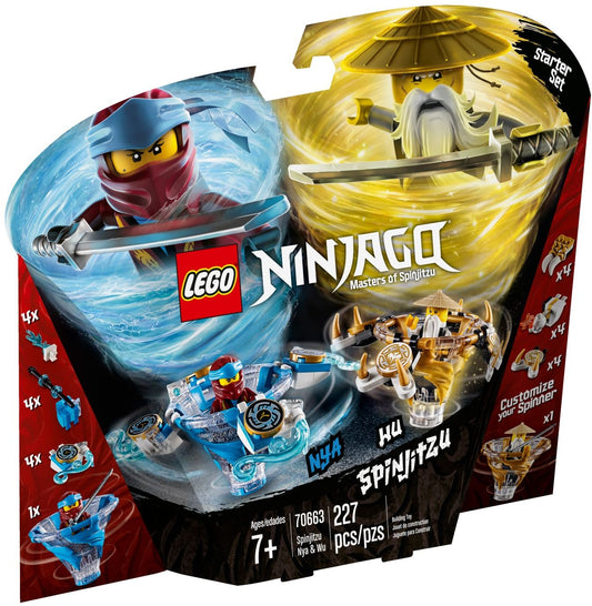 LEGO 70663 Spinjitzu Nya & Wu Ninja Spinner Toys - Auzzistore