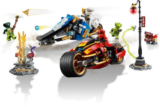 LEGO 70667 Kai's Blade Cycle & Zane's Snowmobile NINJAGO Set – view 2 - Auzzistore