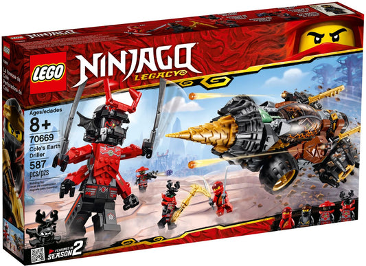 LEGO 70669 Cole's Earth Driller - NINJAGO Drill Toy with Giant Stone Warrior - Auzzistore