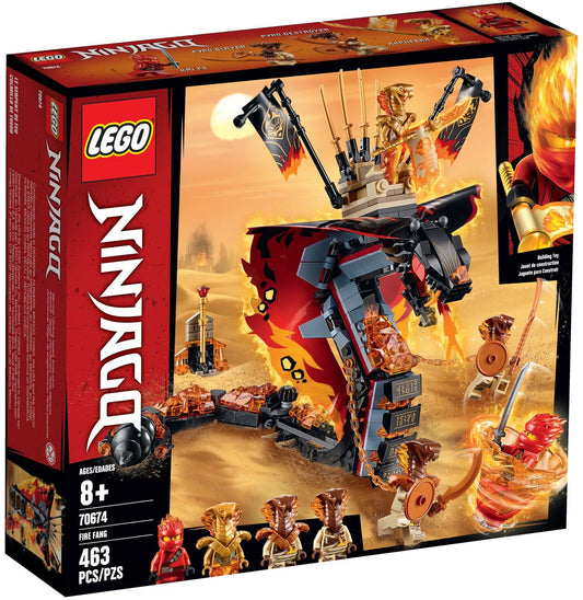 LEGO 70674 Fire Fang Snake Toy Ninja Set - Auzzistore