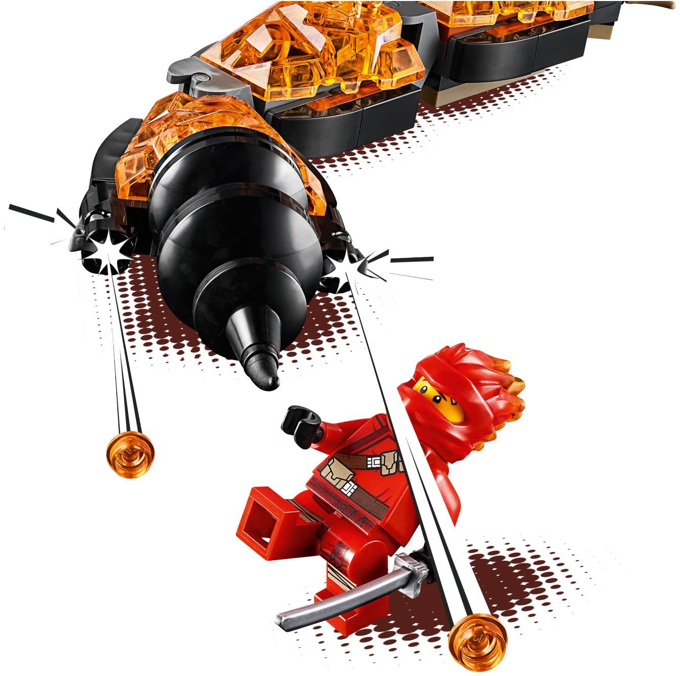 LEGO 70674 Fire Fang Snake Toy Ninja Set