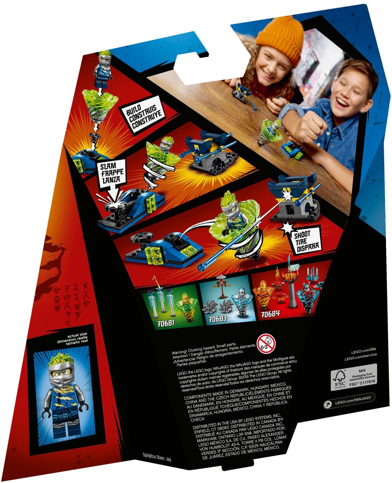 LEGO 70682 Spinjitzu Slam - Jay Ninja Spinner Toy
