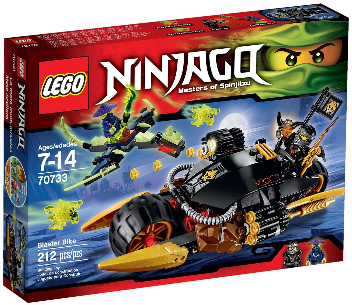 LEGO 70733 Cole's Blaster Bike vs. Ghost Dragon