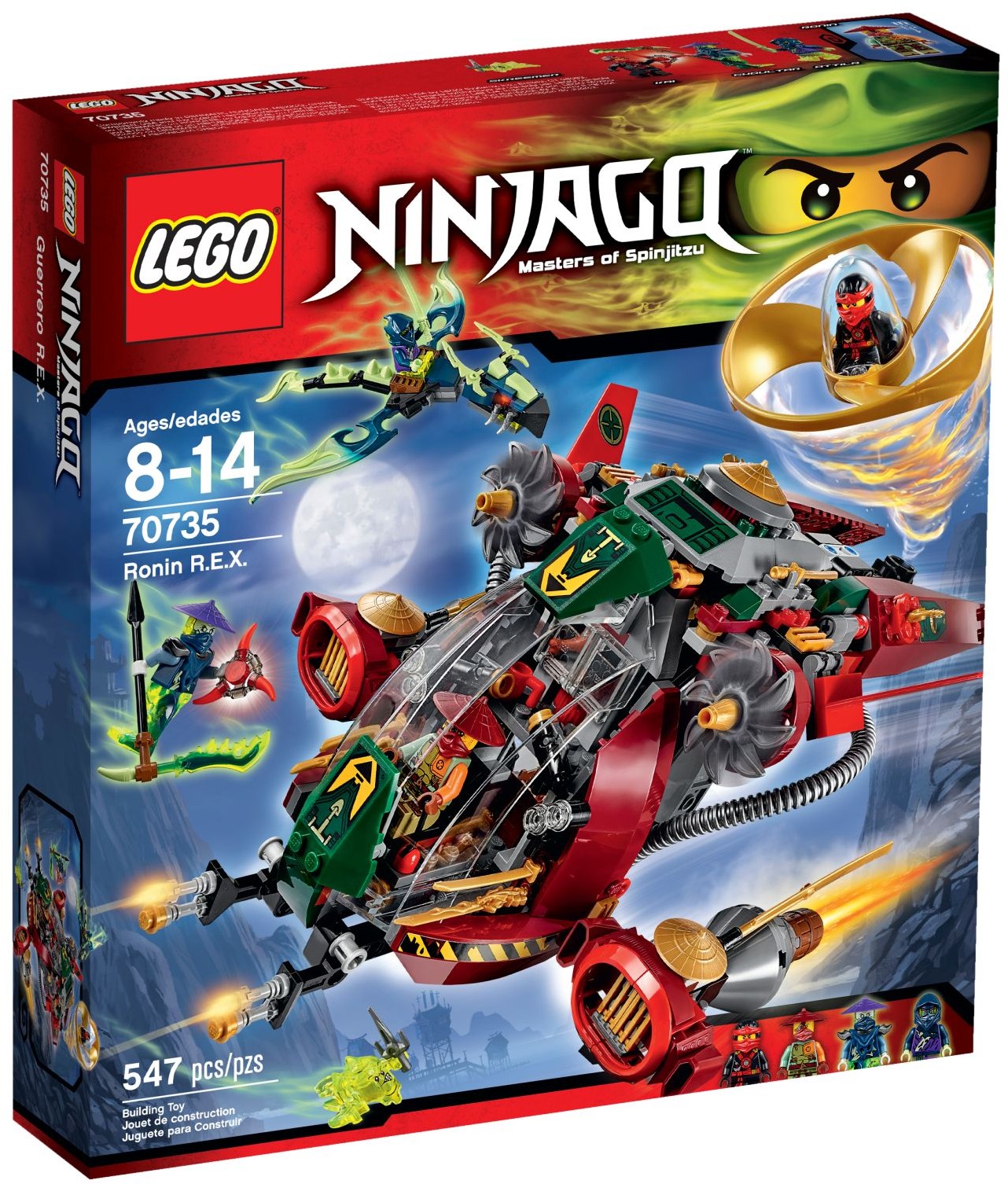 LEGO 70735 Ronin R.E.X. NINJAGO Airship & Airjitzu Flyer