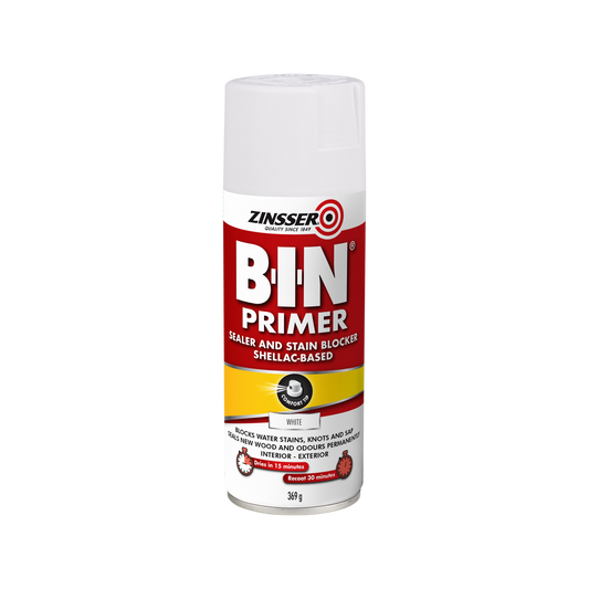 Zinsser B I N Primer Sealer 369g Shellac Based Stain Blocker Spray - Auzzistore