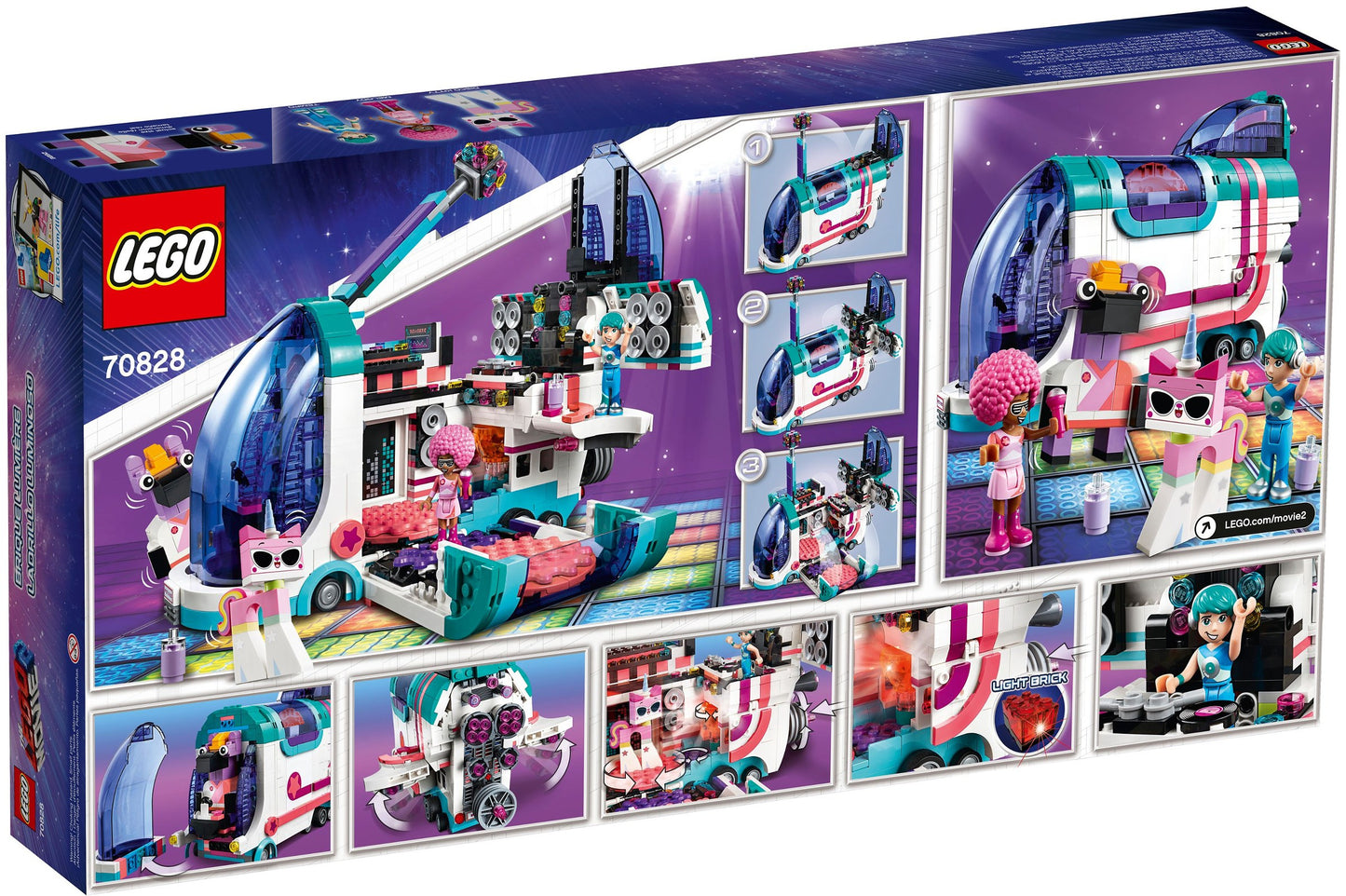 LEGO 70828 Pop-Up Party Bus: Disco Kitty & Friends