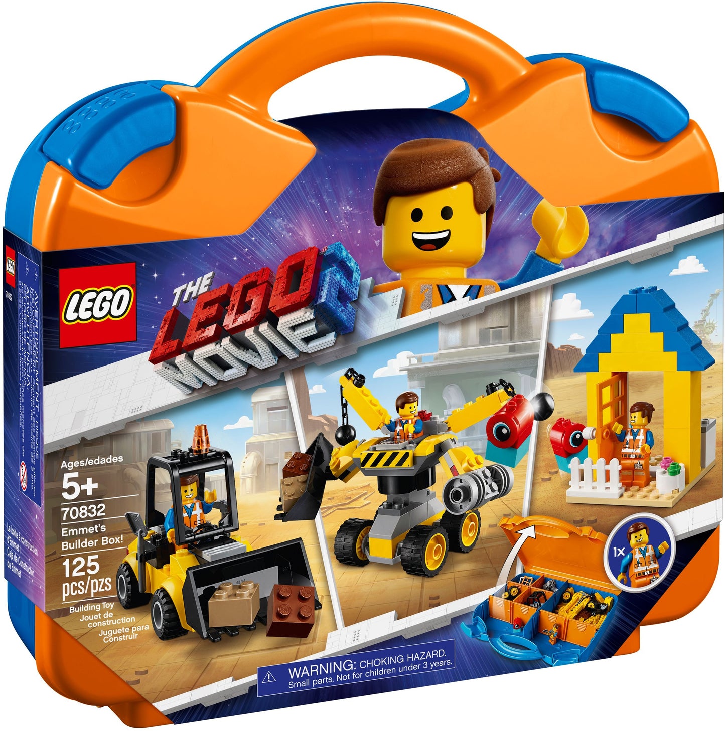 LEGO 70832 Emmet's 3-in-1 Builder Box! Digger, House & Mech