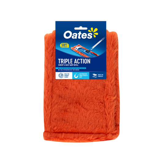 Oates Microfibre Dust Mop Refill 160mm Chemical Free Cleaning