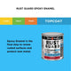 White Knight Rust Guard Epoxy Enamel Paint 250ml Flame Red - UV Resistant, Durable