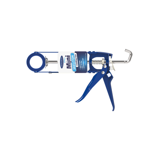 Monarch Mini Skeleton Caulking Gun - Compact Metal - Easy Access - Blue - Auzzistore