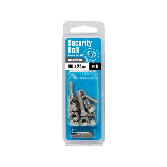 Pinnacle M6 x 25mm Stainless Steel Security Bolts - 8 Pack – view 2 - Auzzistore