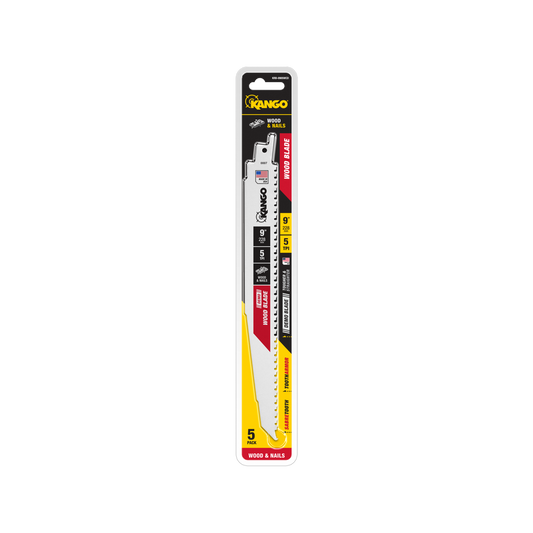 Kango Reciprocating Saw Blade - 9" - Wood - Demo Use - 5 Pack