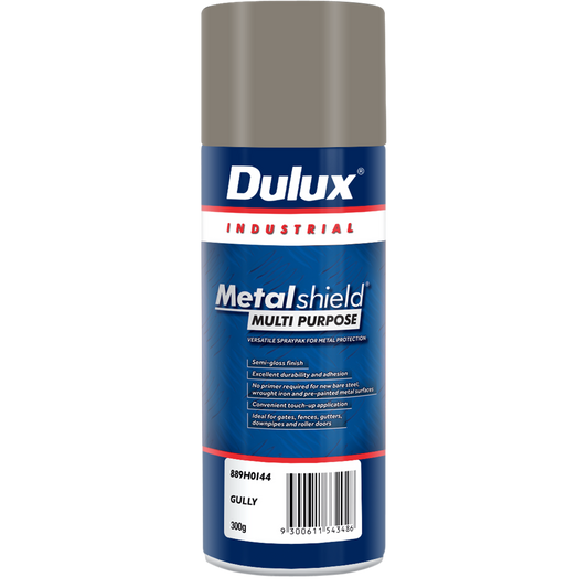 Dulux Metalshield Spray Paint 300g Satin Gully Metal Protection