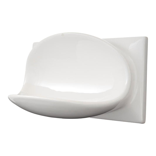 Roberts Designs White Tile Soap Holder 200x100mm Ceramic Gloss Finish