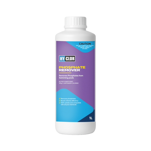 Hy Clor Pool Phosphate Remover - 1L - Lanthanum Chloride - Liquid