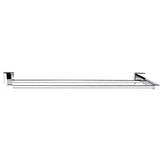 Mondella Chrome Double Towel Rail 935mm Metal Durable Stylish