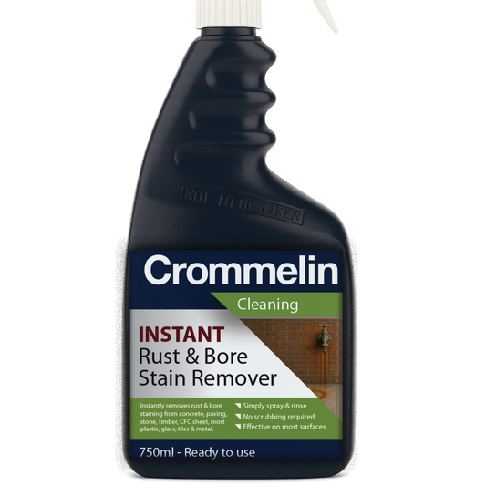 Crommelin Instant Rust Bore Stain Remover - 750ml - Easy Spray & Rinse