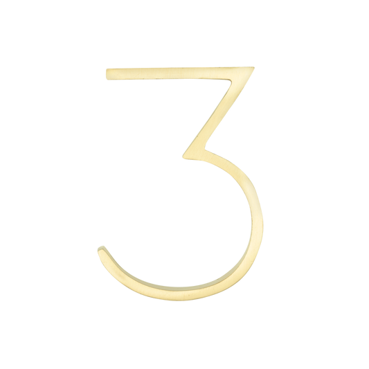 Sandleford Brass Toorak Number 3 - 120mm - Durable - Easy Installation - Modern Design - Auzzistore