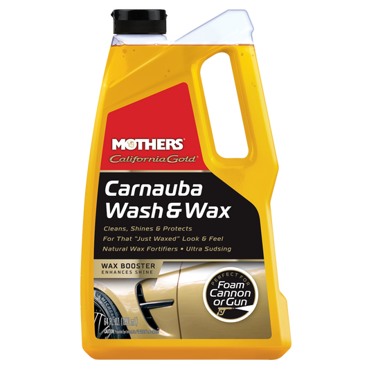 Mothers Carnauba Wash and Wax 1.89L - Clear - Washes & Waxes in One Step - Auzzistore