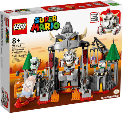 LEGO Super Mario Series 71423 Dry Bowser Castle Battle Expansion Set