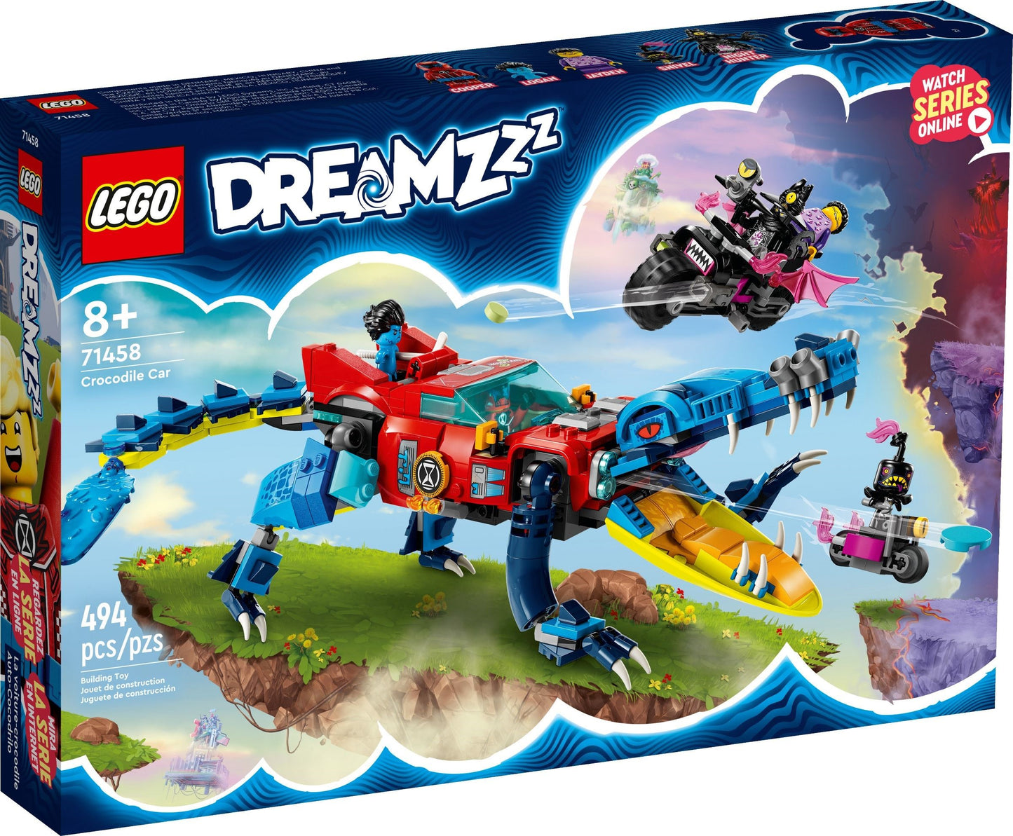 LEGO 71458 Crocodile Car – Wild Jungle Adventure Playset