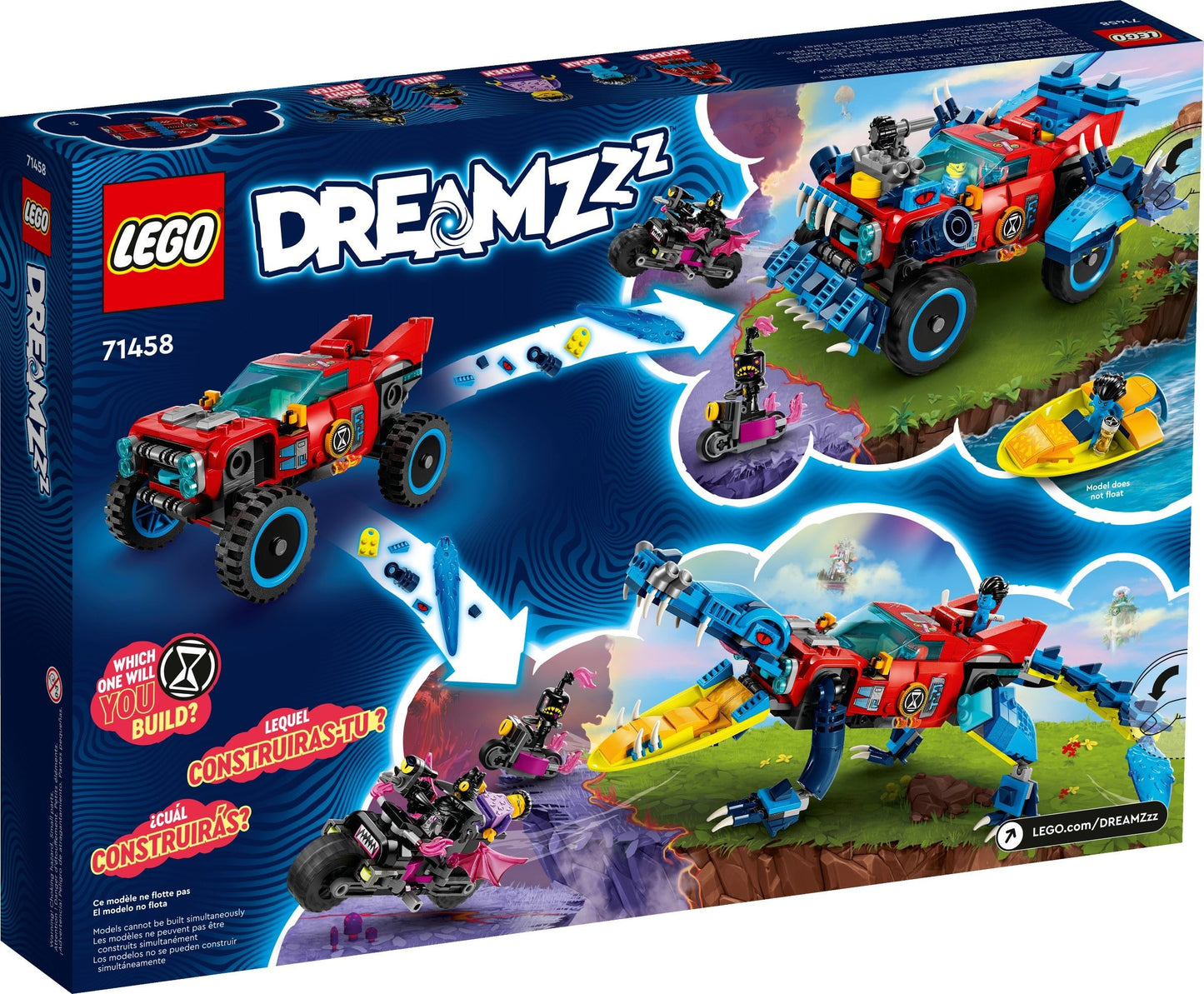 LEGO 71458 Crocodile Car – Wild Jungle Adventure Playset