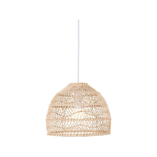 Brilliant 30cm Small Bataan Rattan Pendant Light - DIY Installation - Coastal Style