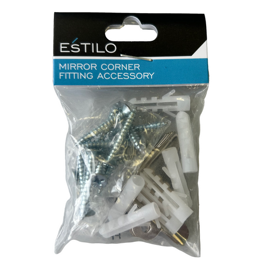 Estilo Mirror Corner Fitting Accessory - Enhances Stability - Easy Installation