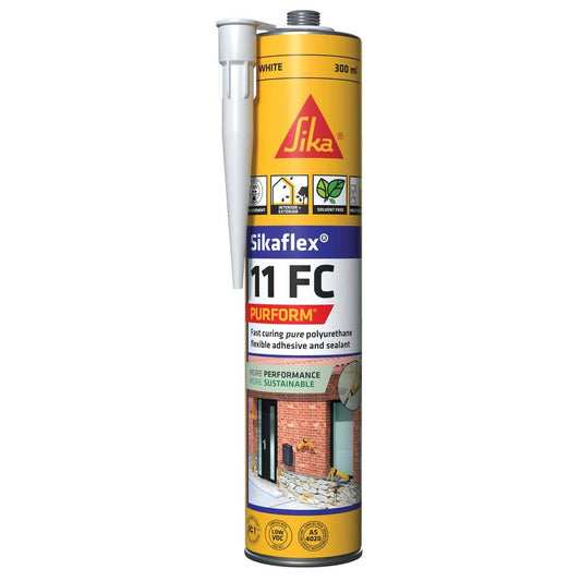 Sika Sikaflex 11 FC Purform Adhesive Sealant 300ml - White - Solvent-Free