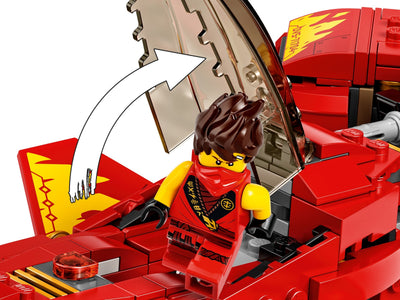 LEGO NINJAGO 71704 Legacy Kai Fighter Toy Jet Playset w/ Nindroid Action Figures