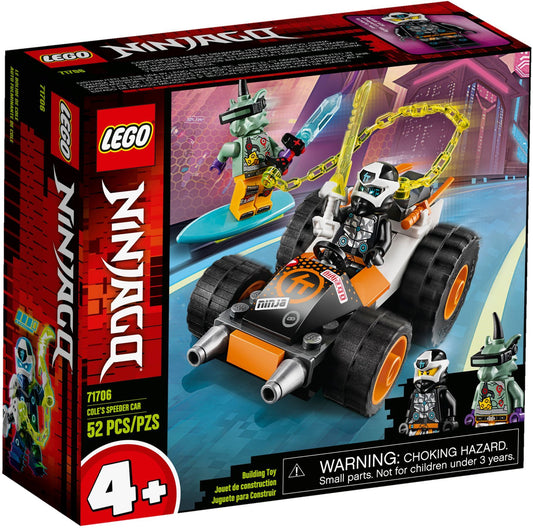 LEGO 71706 Cole's Speeder Car - NINJAGO Toy Car & Minifigures