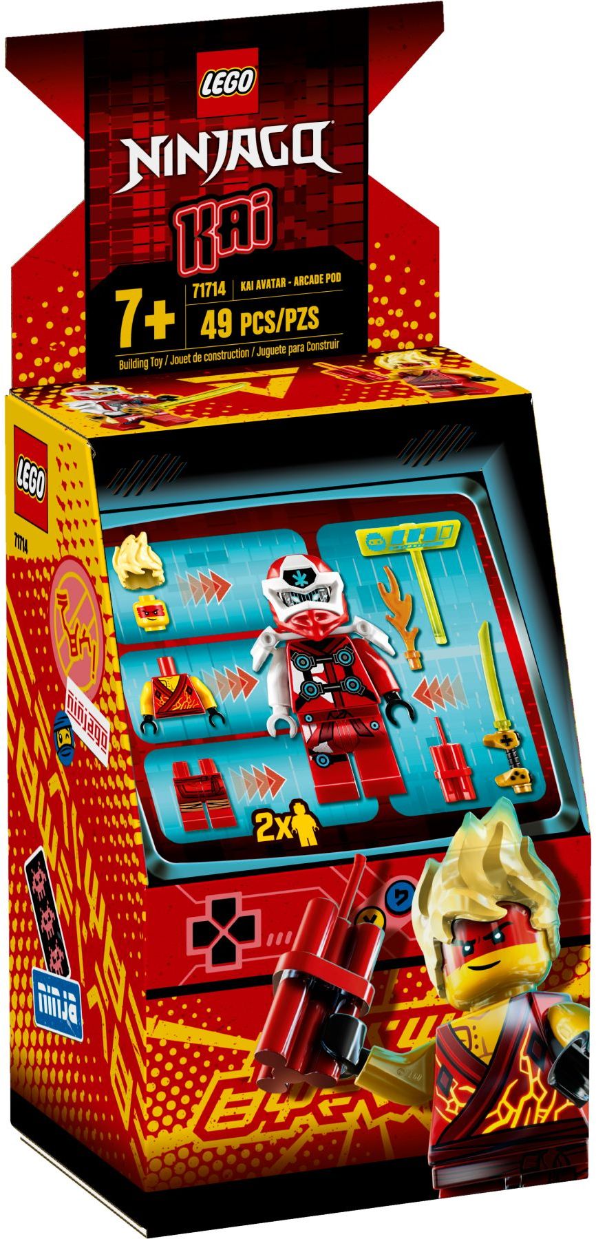 LEGO 71714 NINJAGO Kai Avatar Arcade Pod - Prime Empire