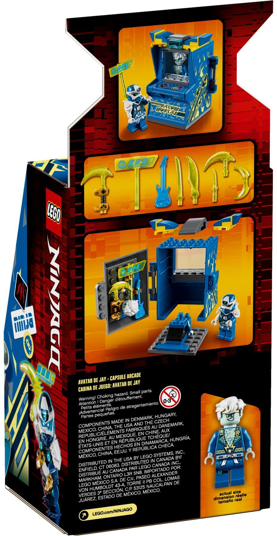 LEGO 71715 Jay Avatar Arcade Pod - NINJAGO Prime Empire Minifigures