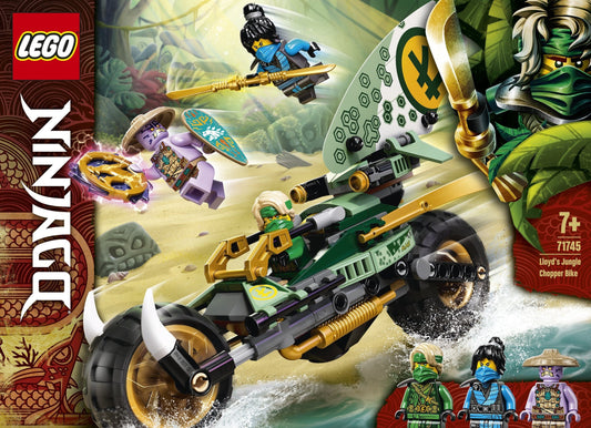 LEGO 71745 Lloyd's Jungle Chopper Bike NINJAGO 2-in-1 Playset - Auzzistore