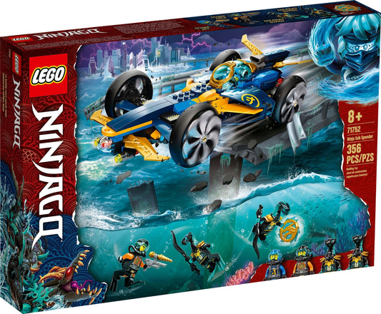 LEGO 71752 NINJAGO Ninja Sub Speeder Car Toy