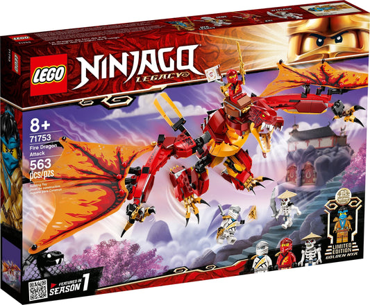 Lego 71753 NINJAGO Fire Dragon Attack Legacy Kai, Zane - Auzzistore