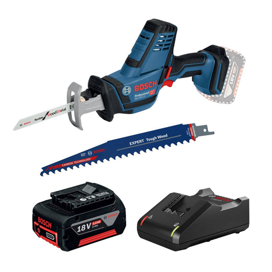 Bosch 18V Professional Sabre Saw Kit 5.0Ah - Compact Design - Low Vibration - Auzzistore