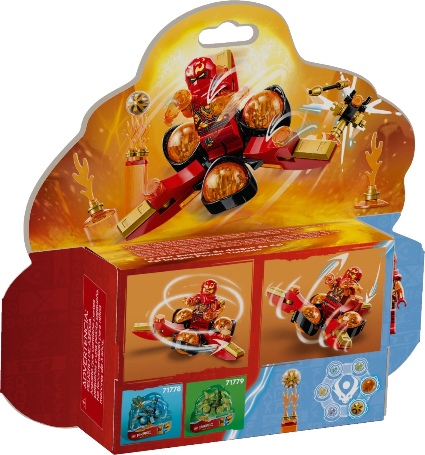 LEGO Ninjago Series 71777 Kai's Dragon Power Spinjitzu Flip- Auzzi Store